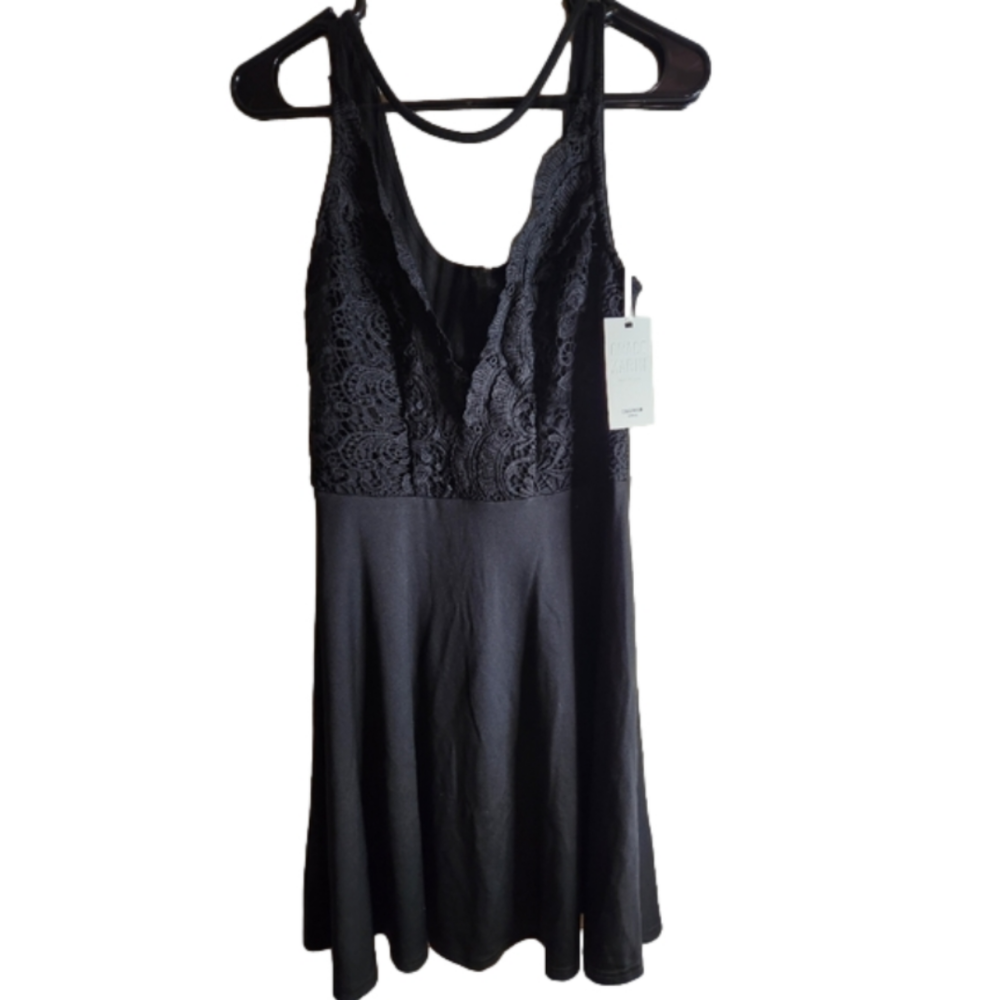 Grace Karin, short black dress sz L NWT